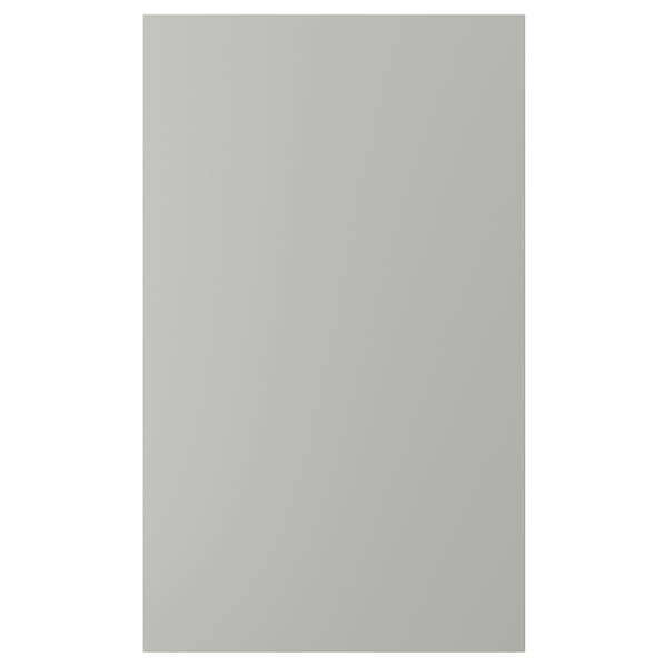 A gray rectangular HAVSTORP kitchen cabinet door, smooth and modern.