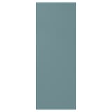 A turquoise HAVSTORP cabinet door with a smooth, modern design.