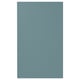 A turquoise HAVSTORP kitchen cabinet door. Its rectangular with smooth, seamless lacquered surfaces, resistant to moisture and easy to clean.