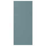 A turquoise HAVSTORP kitchen cabinet door with a smooth finish, designed to be mounted on the right or left side.