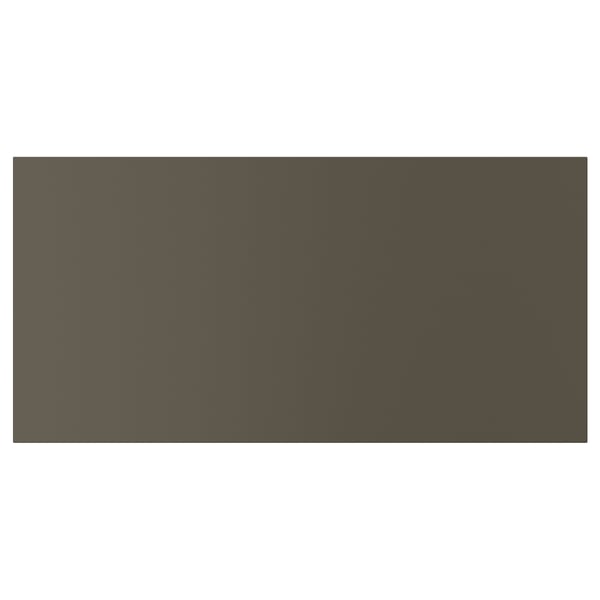 Dark brown HAVSTORP panel, smooth surface, rectangular shape.