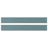 Two horizontal turquoise rectangular panels, smooth edges, modern design.