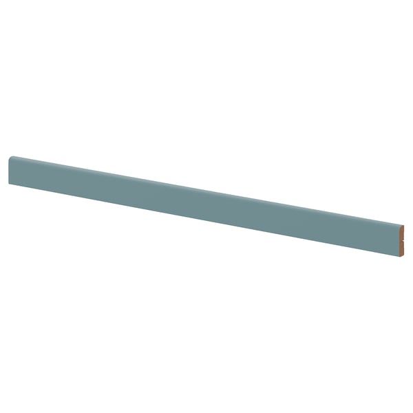 Turquoise kitchen cabinet paint on fiberboard