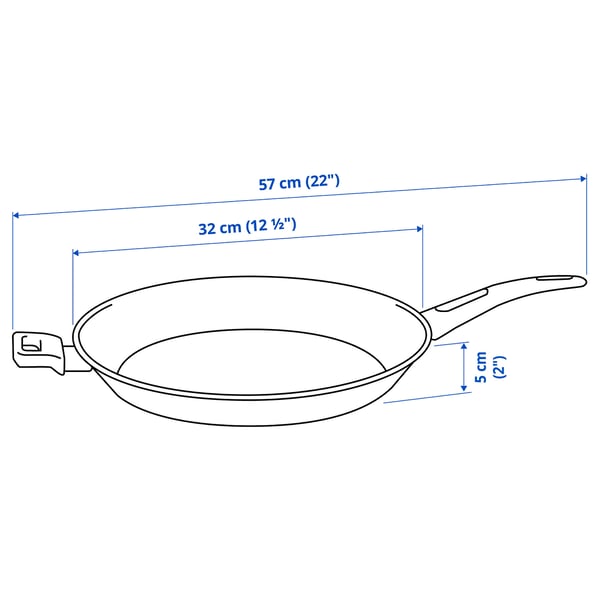 Illustration with measurements for the product: HEMLAGAD.