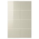 Option: HOKKSUND: modern high-gloss white sliding door set with 4 panels, sleek and rectangular design.