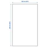 Illustration with measurements for the product: INDIRA.