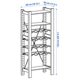 Illustration with measurements for the product: IVAR.