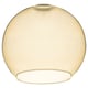 Jakobby lampshade, amber glass, round, handcrafted