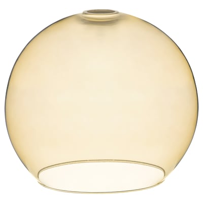 Jakobby lampshade, amber glass, round, handcrafted