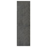 A rectangular KALHYTTAN panel in dark grey, made of laminate and particleboard, with a sleek, modern design.