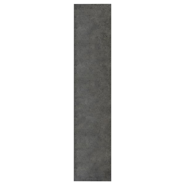KALHYTTAN dark-grey kitchen panel, smooth laminate, rectangular, concrete effect design.