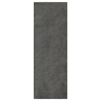 Dark grey KALHYTTAN concrete-effect kitchen cabinet. Rectangular shape with subtle texture.