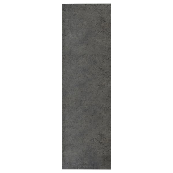 KALHYTTAN dark-grey kitchen panel, rectangular, laminate, concrete effect, subtle texture.