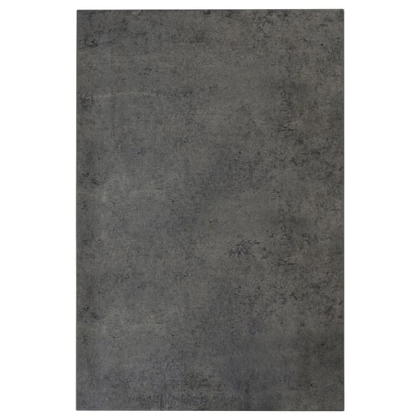 Grey laminate panel with concrete texture.