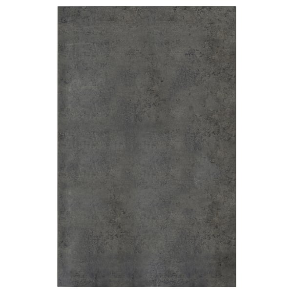 KALHYTTAN: dark-grey, rectangular laminate panel, smooth, concrete effect texture.