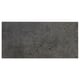 A rectangular, dark grey KALHYTTAN panel with a subtle concrete texture, made from laminate and particleboard, suitable for kitchen use.