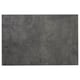 Dark grey KALHYTTAN front panel with a concrete texture for modern kitchen design. It is rectangular and made of laminate and particleboard.