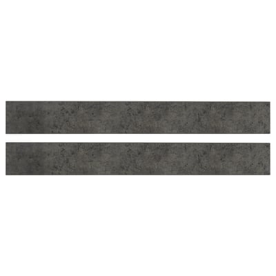 KALHYTTAN kitchen panels, dark grey, laminate, rectangle, textured.