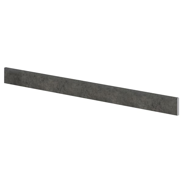 KALHYTTAN gray plastic kitchen plinth, rectangular shape.