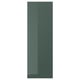 KALLARP: high-gloss, greenish-gray, rectangular cabinet door. Made from recycled plastic, modern design.