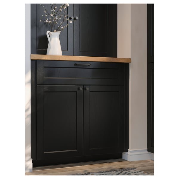 KARLBY Worktop, oak/veneer, 246x3.8 cm