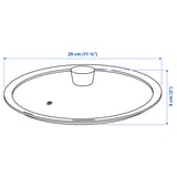 Illustration with measurements for the product: KLOCKREN.
