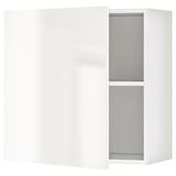 White KNOXHULT kitchen cabinet with two shelves.