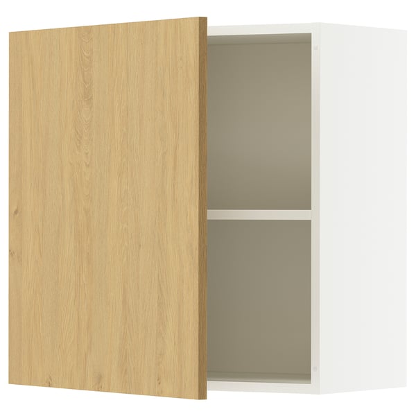KNOXHULT light wood kitchen cabinet, wall-mounted with one adjustable shelf.
