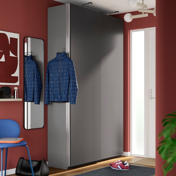 KOMPLEMENT Valet hanger, dark grey, 20x8 cm