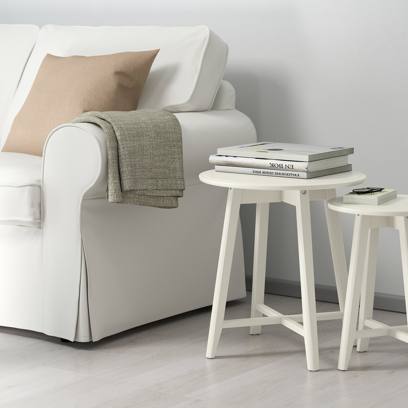 KRAGSTA nest of tables, set of 2, white - IKEA Germany