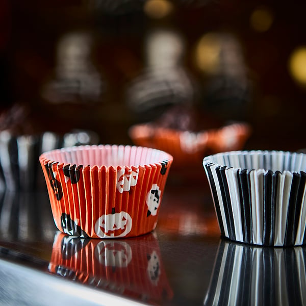 KUSTFYR Baking cup, mixed patterns