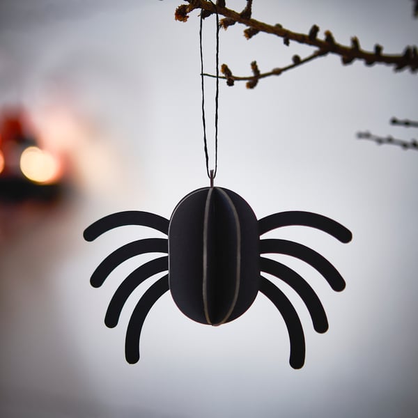 KUSTFYR Hanging decoration, set of 3, mixed shapes