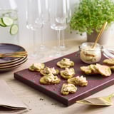 KUSTHOPPARE Chopping board, brown-red, 38x25 cm