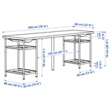 Illustration with measurements for the product: LAGKAPTEN.
