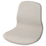 LÅNGFJÄLL chair, light gray, fabric, curved back & seat, simple design.