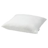 A white LAPPTÅTEL pillow with microfiber fabric, designed for side or back sleepers, featuring recycled polyester filling.