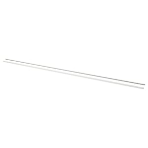 LARKOLLEN handles, silver-colored, acrylic-coated aluminum. They are long, thin, rectangular bars designed for sliding doors.