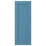 LERHYTTAN blue wooden door, rectangular with simple panel, solid birch frame.