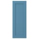 LERHYTTAN blue wooden door, rectangular with simple panel, solid birch frame.
