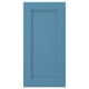 LERHYTTAN blue cabinet door with wooden frame and inset panel.