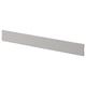 LERHYTTAN light grey kitchen plinth, wooden with beveled edges, rectangular.