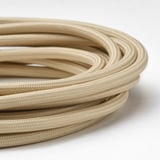 Beige LILLHULT usb cable, durable woven fabric.