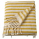 LIVVAKT Throw, off-white yellow/striped, 130x170 cm