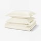 LUKTVICKER Duvet cover and 2 pillowcases, white, 240x220/80x80 cm