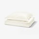 LUKTVICKER Duvet cover and pillowcase, white, 140x200/80x80 cm