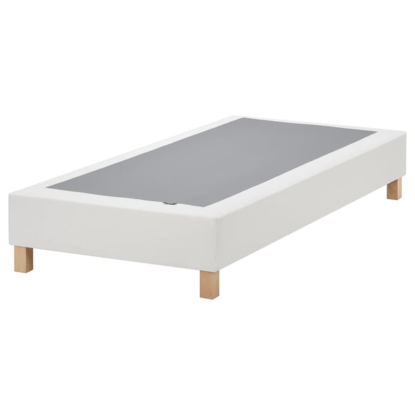 LYNGÖR Spring mattress base, incl leg/white, 90x200 cm