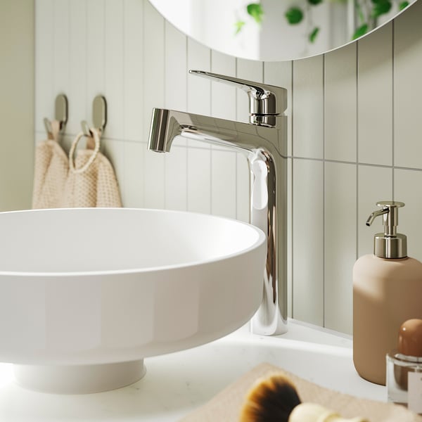 MAJSJÖN Bathroom mixer tap top lever, chrome-plated, XL