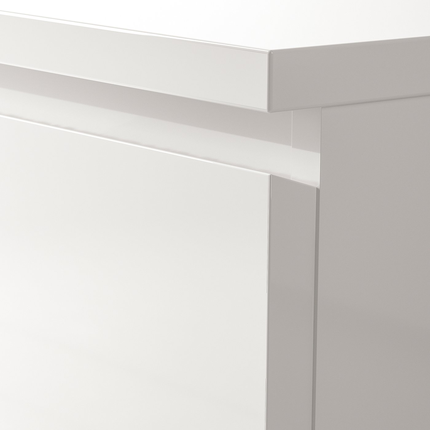 MALM chest of 4 drawers, high-gloss white, 80x100 cm - IKEA