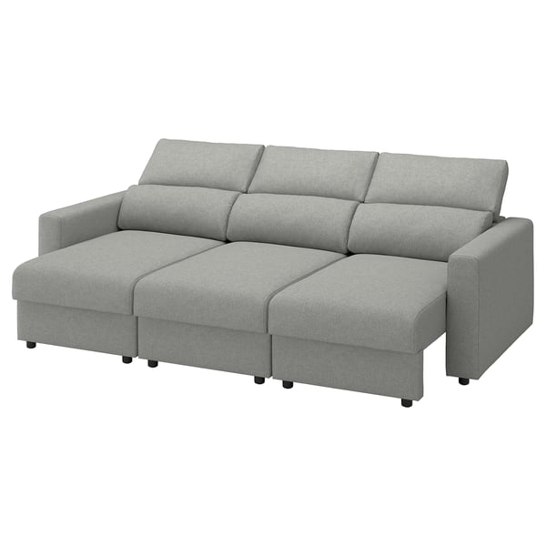 MALMKÖPING 3-seat sofa, Tibbleby beige/grey