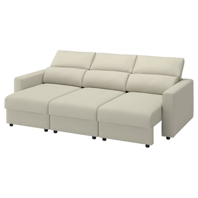 MALMKÖPING 3-seat sofa, Tibbleby light beige